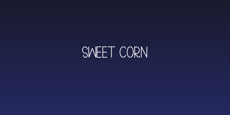 Sweet Corn Social Header
