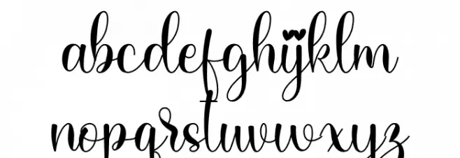 Sweet Couple Font LOWERCASE