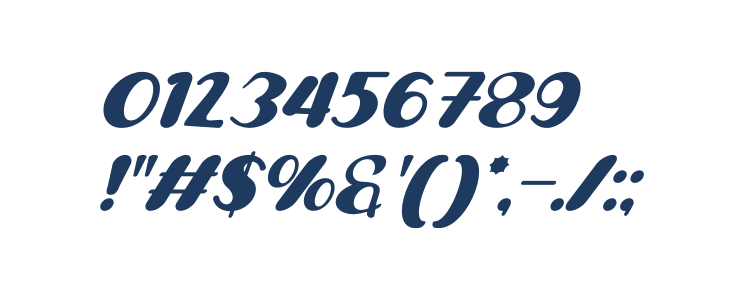 Sweet Creamy Italic Other Characters