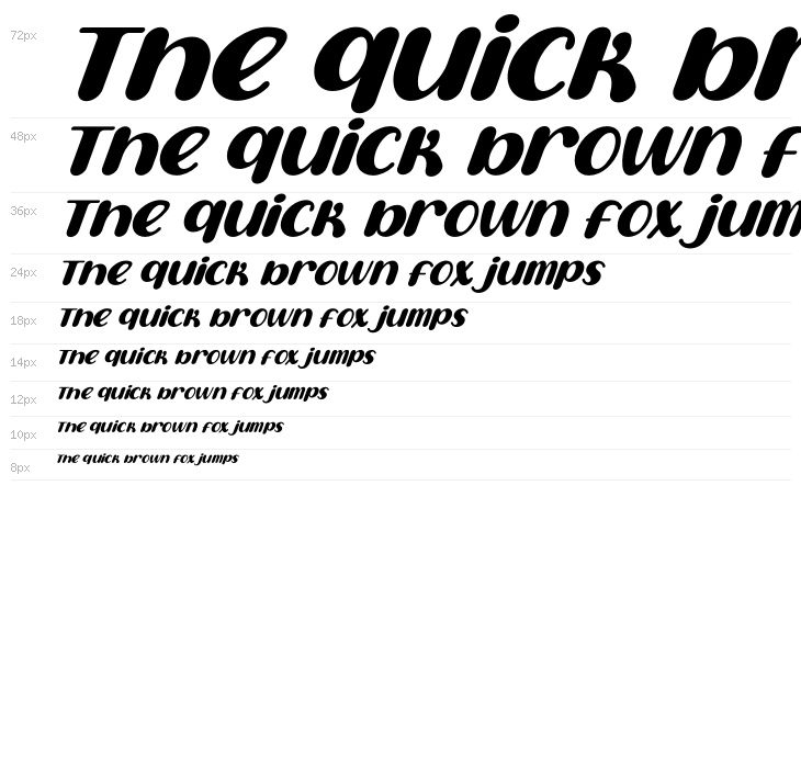 Sweet Creamy Italic Waterfall