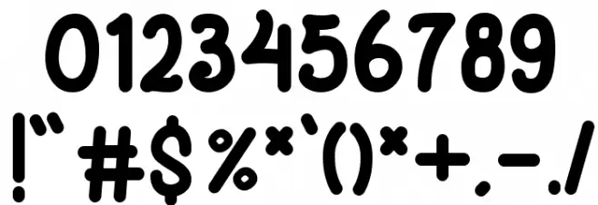 Sweet Cupcake Demo Font OTHER CHARS