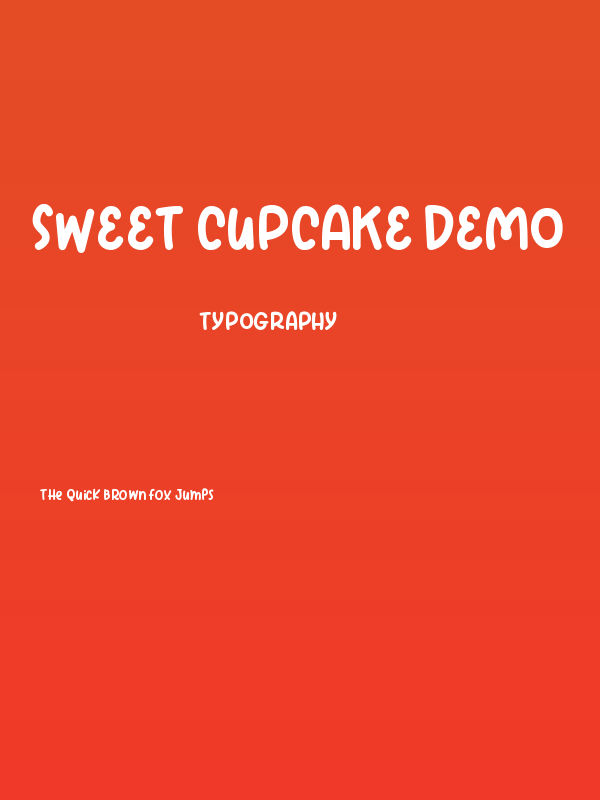 Sweet Cupcake Demo Poster