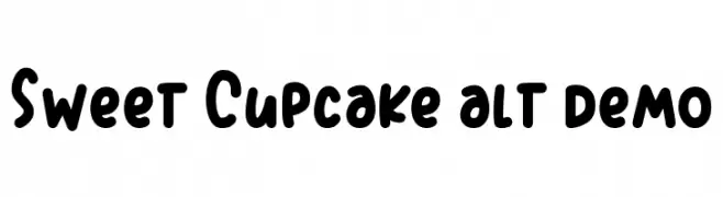 Sweet Cupcake alt demo  नि: शुल्क फ़ॉन्ट्स डाउनलोड