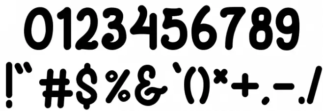 Sweet Cupcake alt demo Font Alte caractere