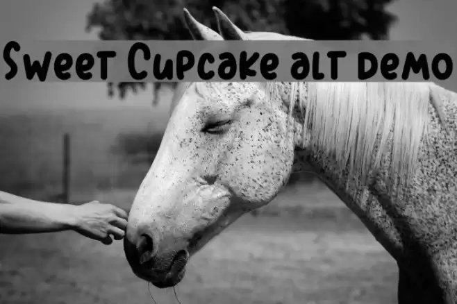 Sweet Cupcake alt demo Font examples