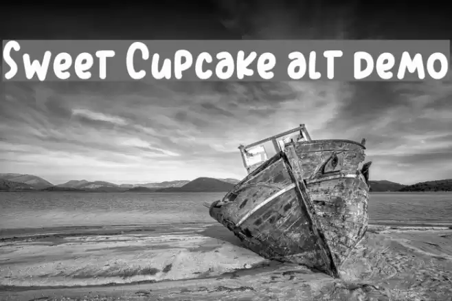 Sweet Cupcake alt demo Font examples