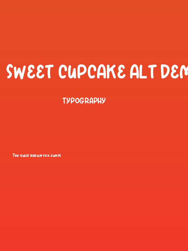 Sweet Cupcake alt demo Poster