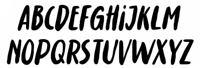 Sweet Darkness Schriftart Kleinbuchstaben