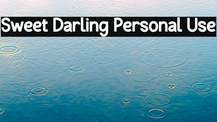 Sweet Darling Personal Use Example 1