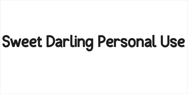 Sweet Darling Personal Use Logo