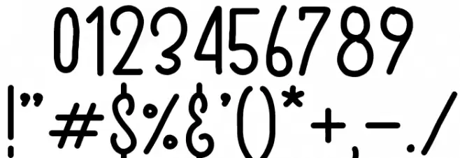 Sweet Dessert Font OTHER CHARS