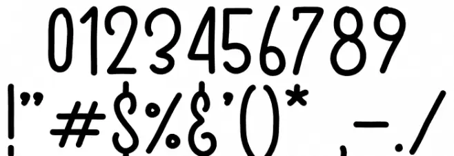 Sweet Dessert Font OTHER CHARS