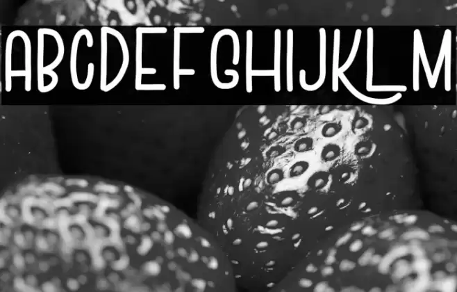 Sweet Dessert Font examples