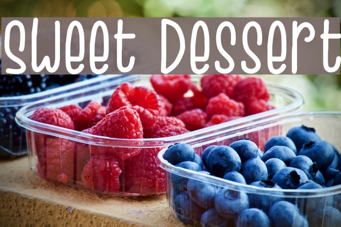 Sweet Dessert Example 1