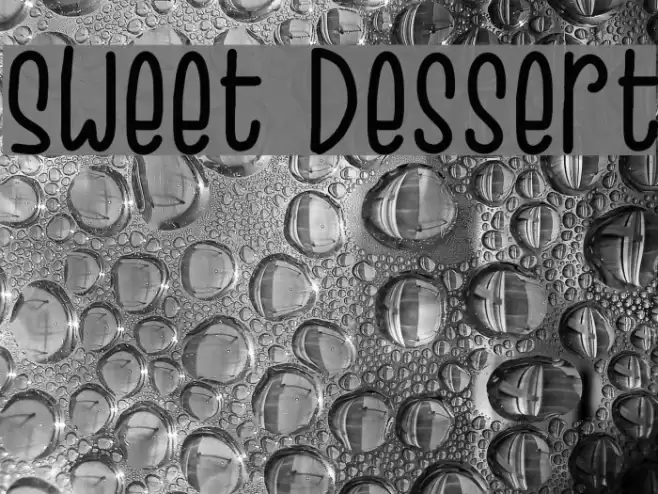 Sweet Dessert Font examples