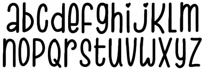 Sweet Dessert フォント 小文字