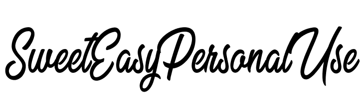Sweet Easy Personal Use   Скачать бесплатные шрифты