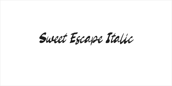 Sweet Escape Italic Logo