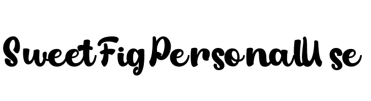 Sweet Fig Personal Use  Скачать бесплатные шрифты