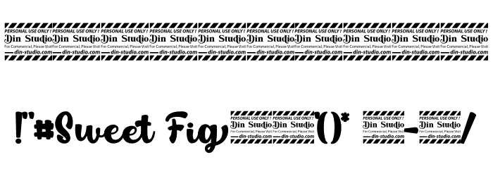 Sweet Fig Personal Use Font OTHER CHARS