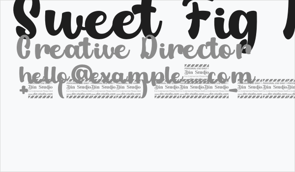 Sweet Fig Personal Use Business Card