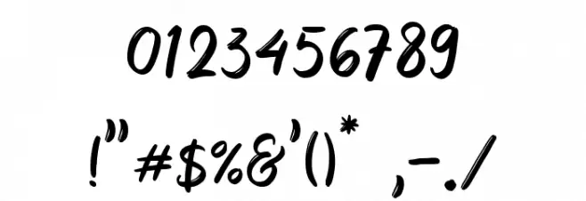 Sweet Garnish Polices AUTRES CHARS