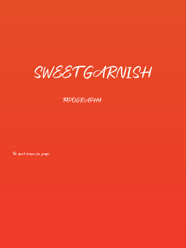 Sweet Garnish Poster