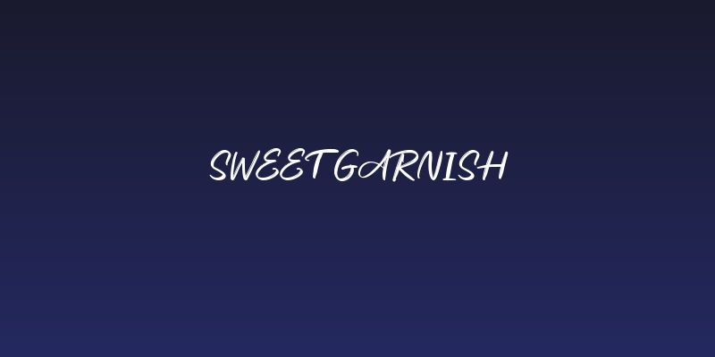 Sweet Garnish Social Header