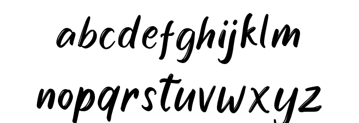 Sweet Garnish Schriftart Kleinbuchstaben