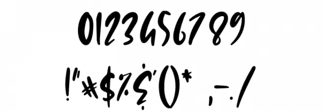 Sweet Gelatos Font OTHER CHARS