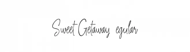 Sweet Getaway DEMO Regular  Fuentes Gratis Descargar