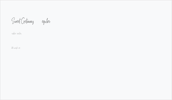 Sweet Getaway DEMO Regular Business Card