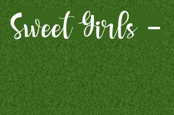 Sweet Girls - Font examples