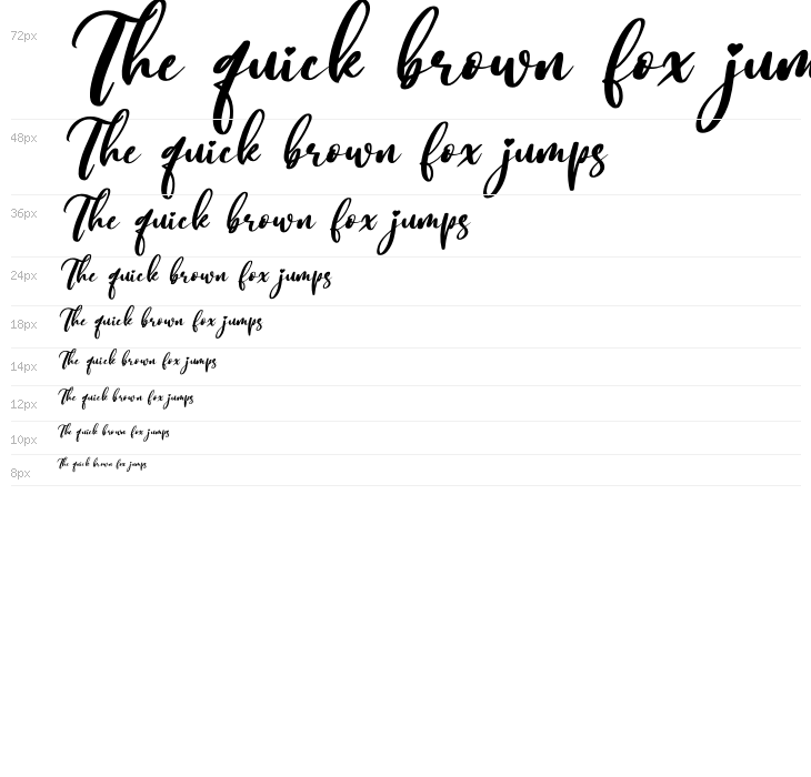 Sweet Glory Italic Waterfall