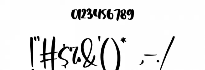 Sweet Glory Font OTHER CHARS