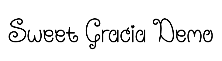 Sweet Gracia Demo Font
