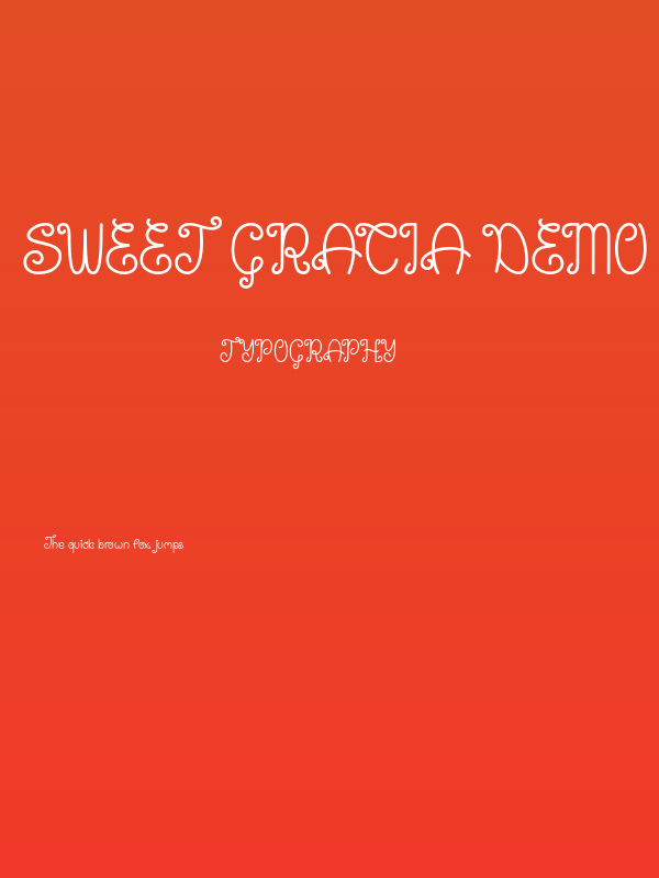 Sweet Gracia Demo Poster