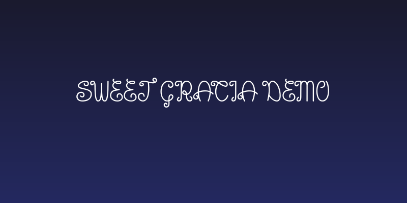 Sweet Gracia Demo Social Header