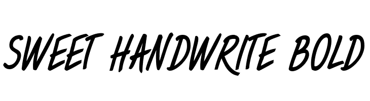 Sweet Handwrite Bold  フリーフォントのダウンロード