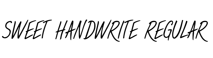 Sweet Handwrite Regular  لخطوط تنزيل