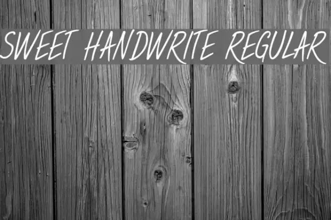 Sweet Handwrite Regular Font examples