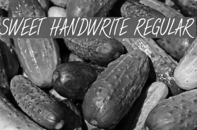 Sweet Handwrite Regular Font examples