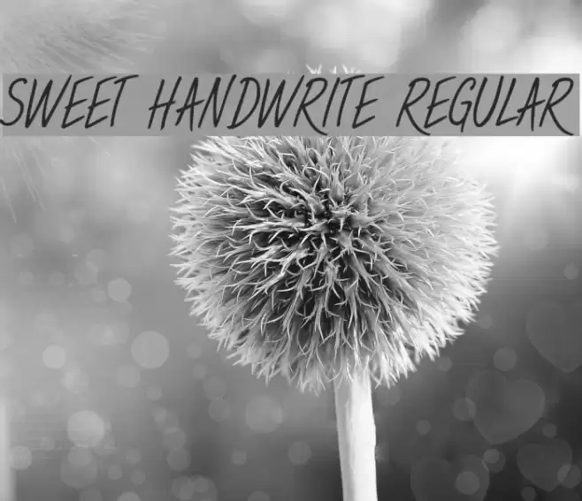 Sweet Handwrite Regular Font examples