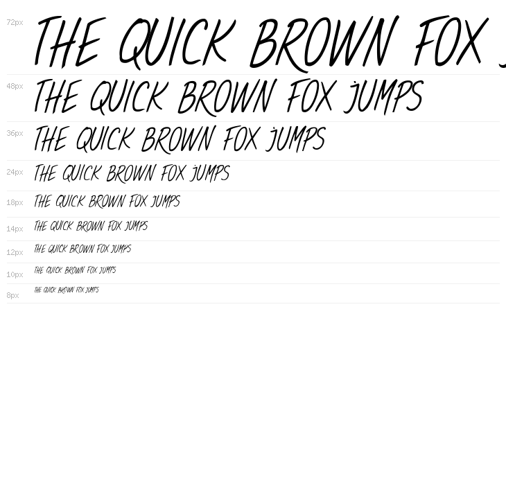 Sweet Handwrite Regular Waterfall