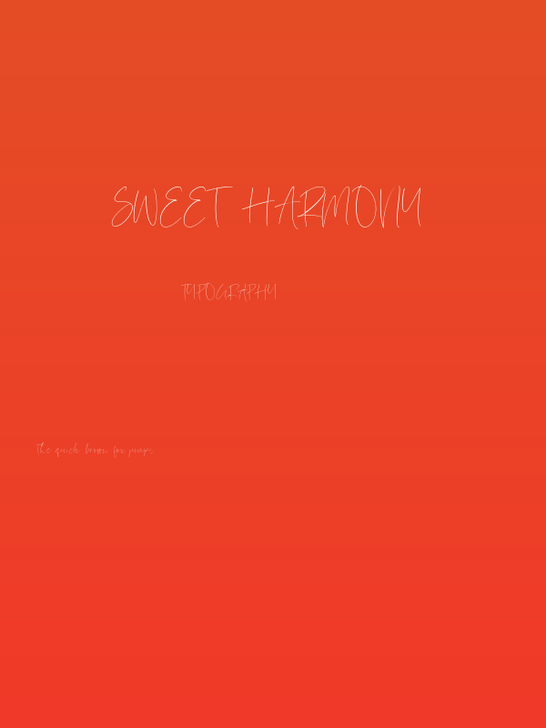 Sweet Harmony Poster