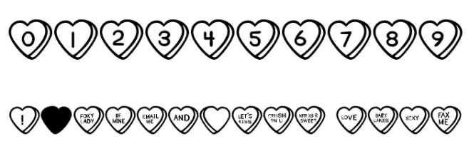 Sweet Hearts BV Font OTHER CHARS