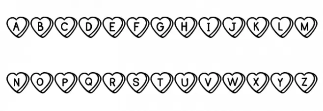 Sweet Hearts BV Schriftart Groß
