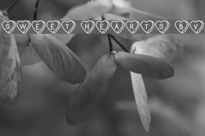Sweet Hearts BV Font examples