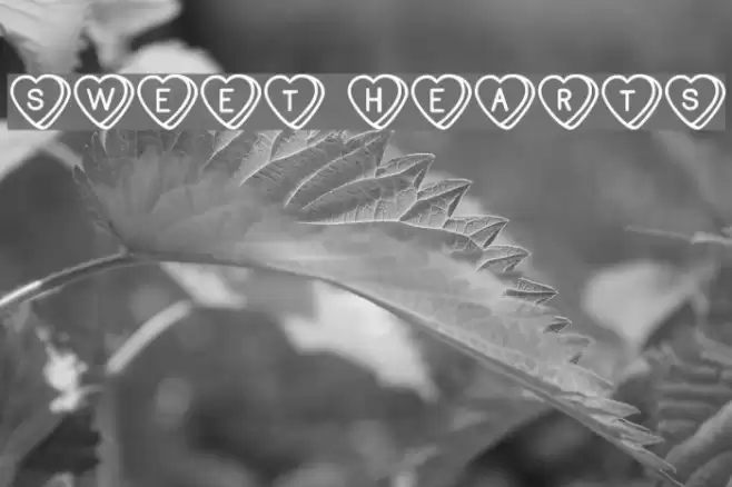 Sweet Hearts Font examples