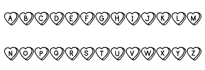 Sweet Hearts Font LOWERCASE